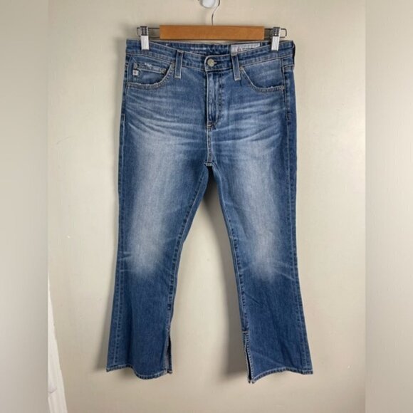 Ag Adriano Goldschmied Women's Jodi High-rise Slim Fit Flare Leg Crop Jean 28 - Picture 4 of 15
